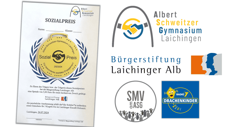 Collage mit verschiedenen Symbolen zum Sozialpreis