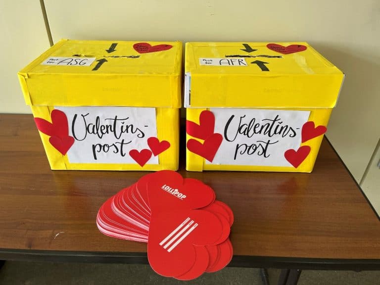 Briefkästen für Valentinspost