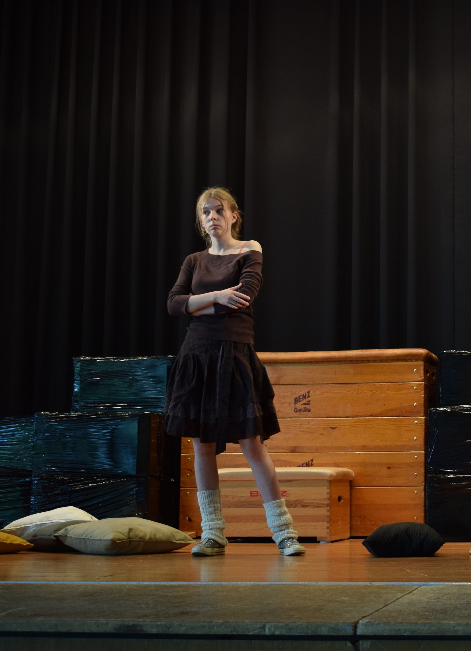 Lotta Blaukat (10a) bei der Science Academy