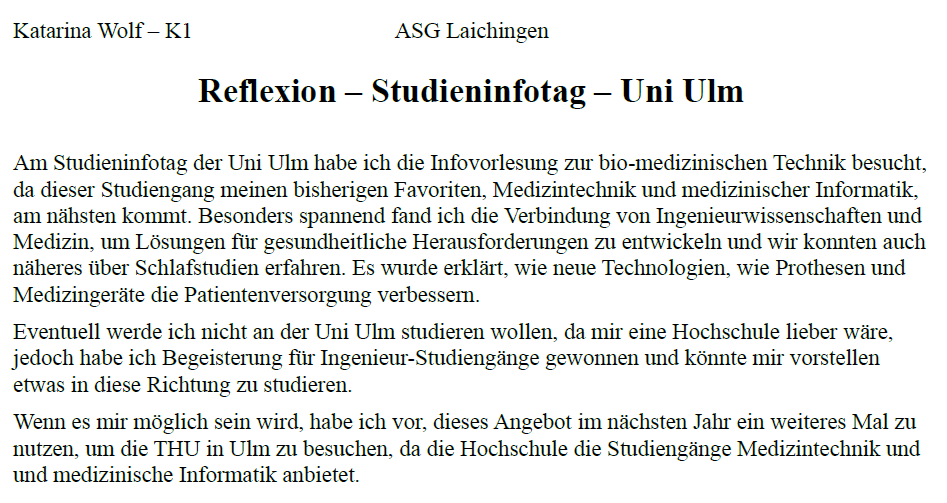 Impressionen vom Studieninfotag 2025