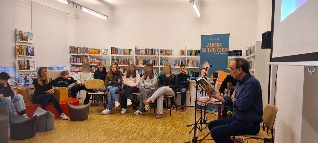 Lesung mit Alois Prinz für die 9. Klassen des ASG
