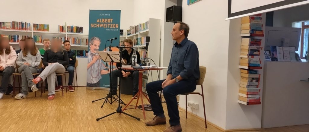 Lesung mit Alois Prinz für die 9. Klassen des ASG