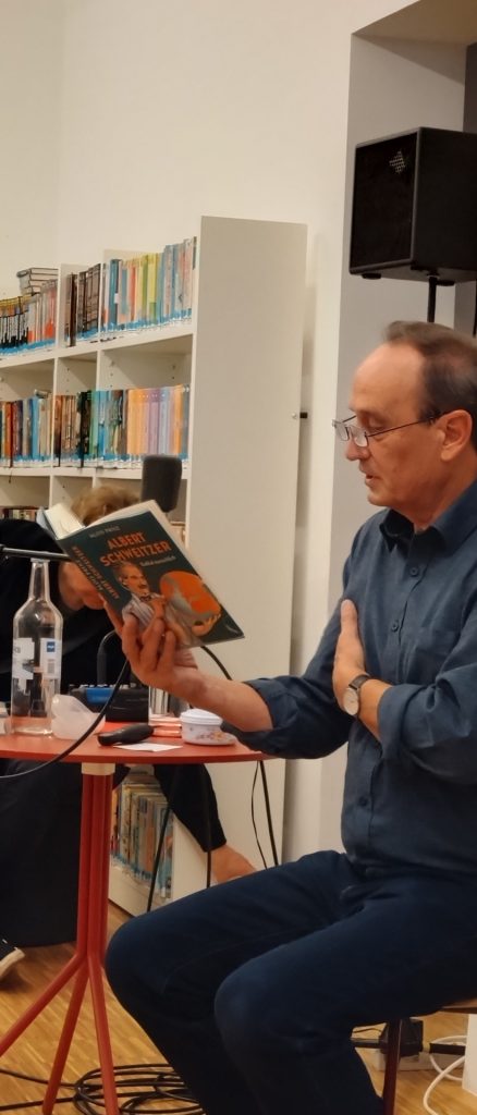 Lesung mit Alois Prinz für die 9. Klassen des ASG