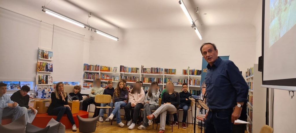 Lesung mit Alois Prinz für die 9. Klassen des ASG