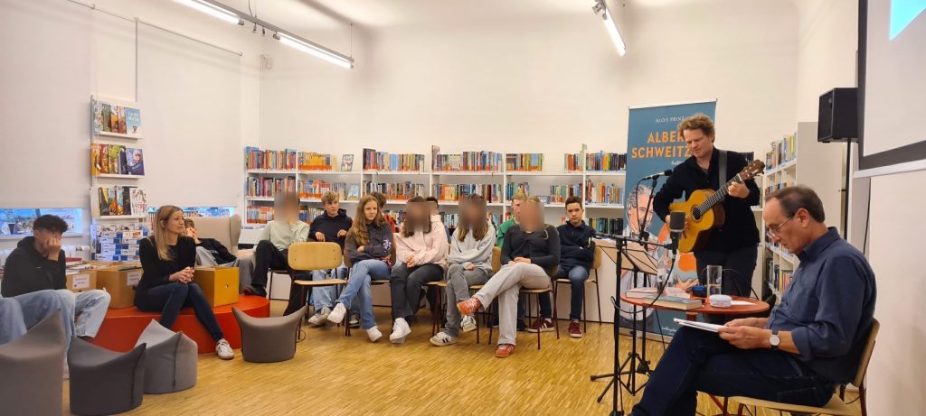 Lesung mit Alois Prinz für die 9. Klassen des ASG