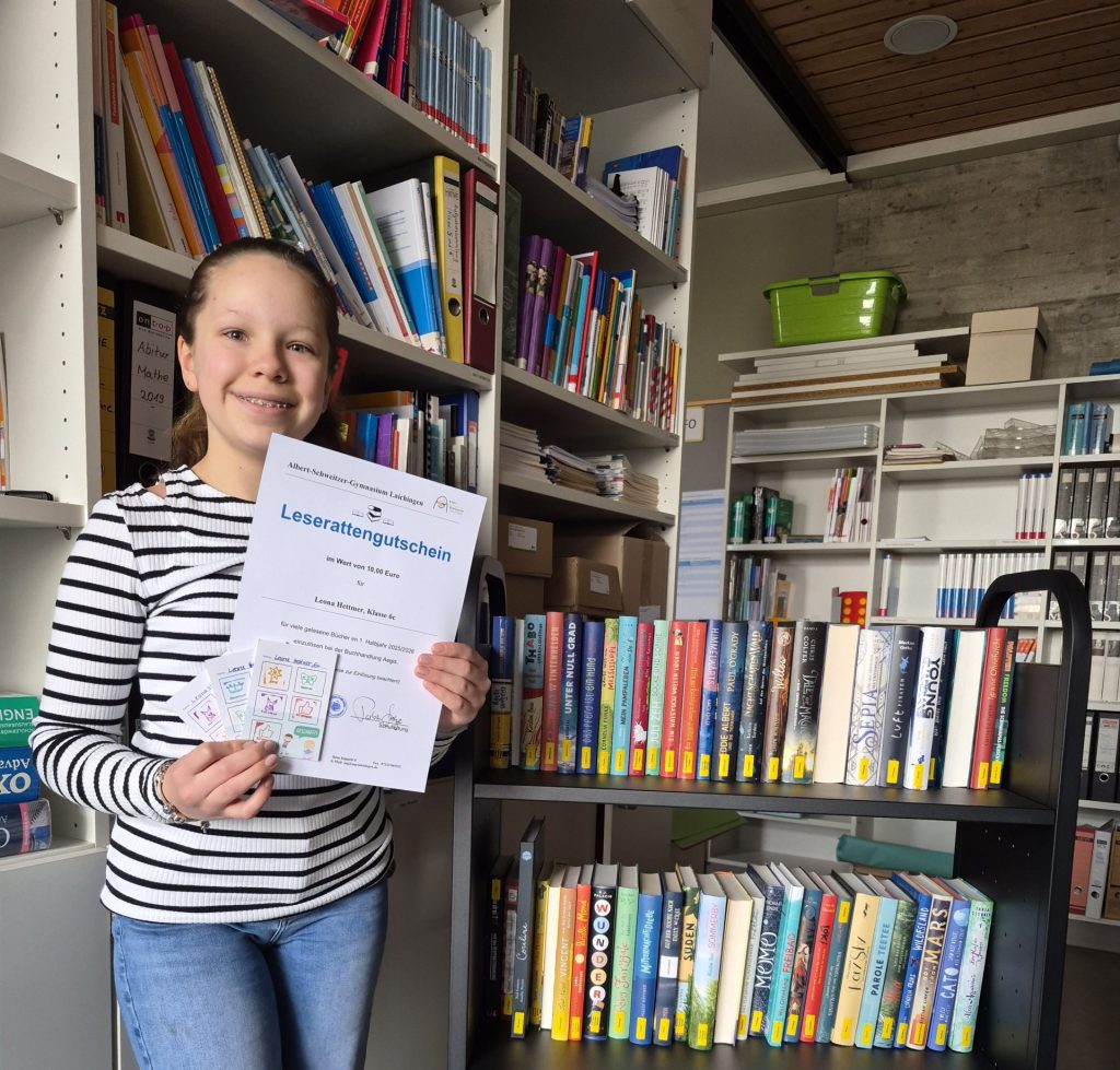 Begeisterte Leserin Leona Hettmer