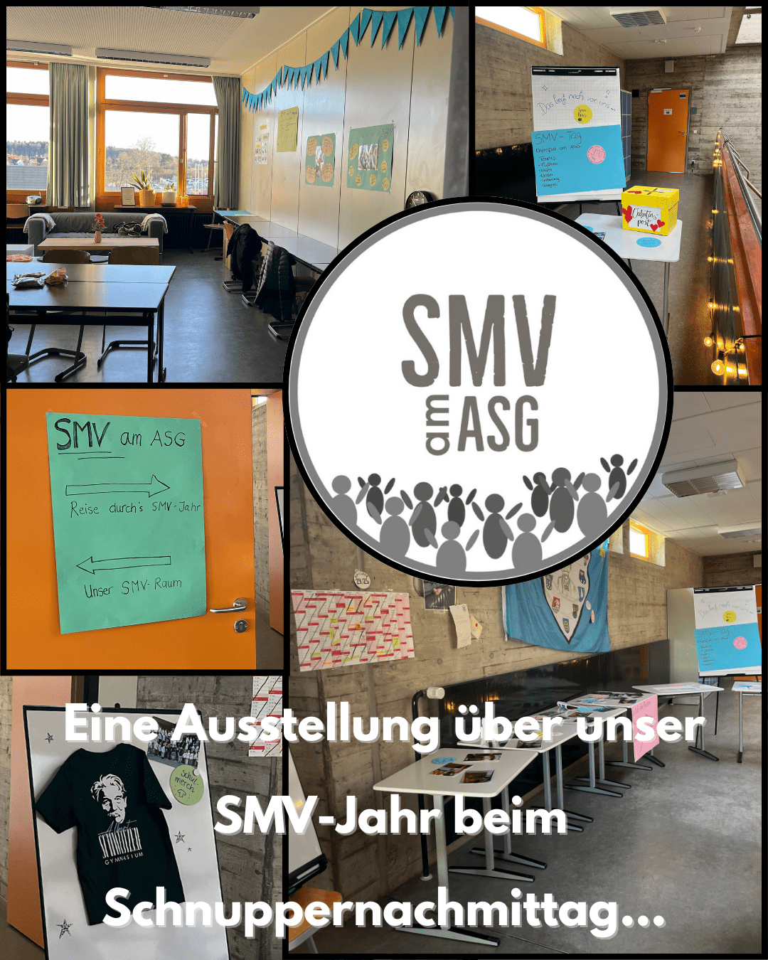 Ausstellung der SMV-Aktionen 2025 im Rahmen des Info- und Schnuppernachmittags 2026