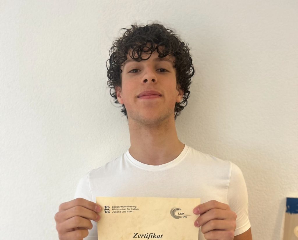 Noel Alimovic absolviert erfolgreiche Ausbildung zum Schülermentor „Volleyball“