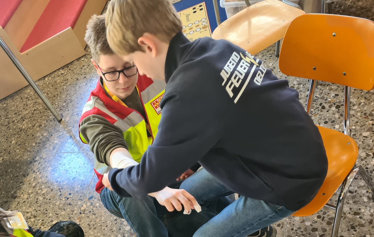 ASG Schülersanitäter*innen unterstützen den Katastropheschutztag an der Martinschule