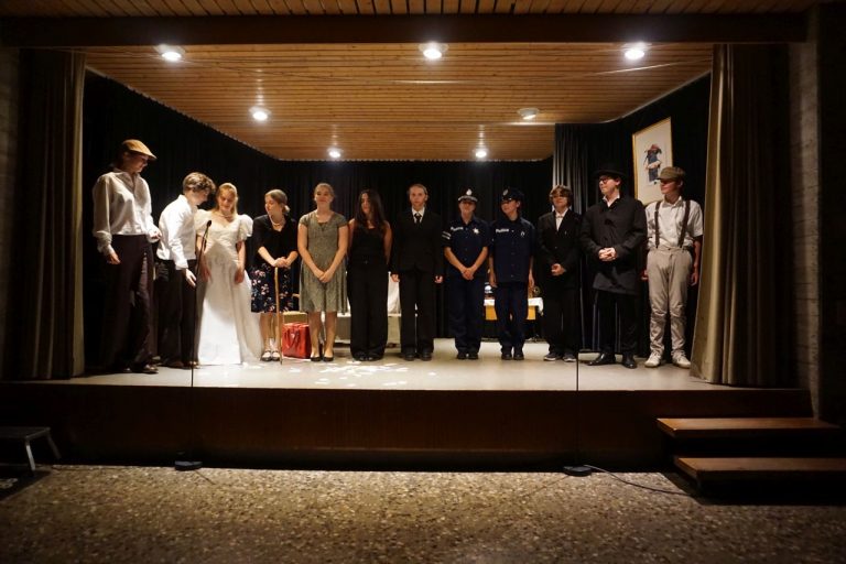 Impressionen des Theaterstücks "Der Zinker" der Theater AG
