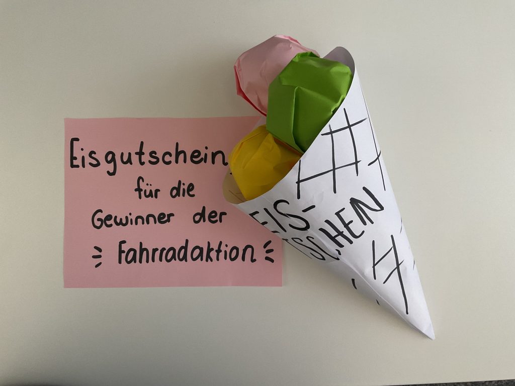 Unsere 6c gewinnt bei der diesjährigen Fahrradaktion