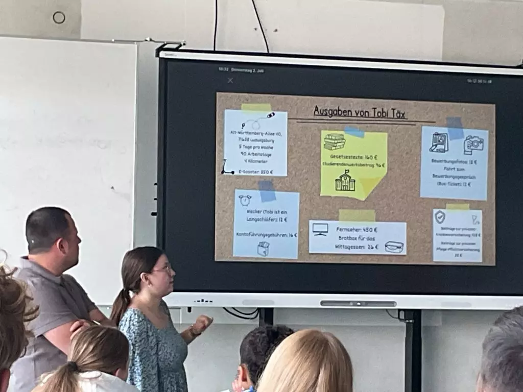Eindrücke der Finanzworkshops für die K1 am ASG