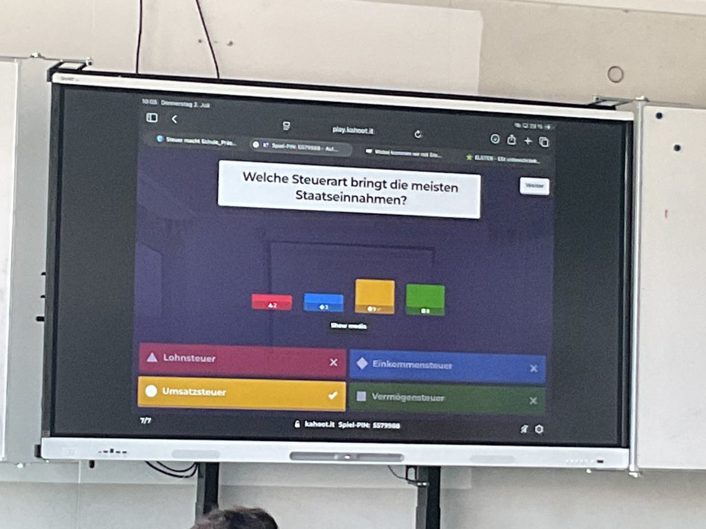 Eindrücke der Finanzworkshops für die K1 am ASG