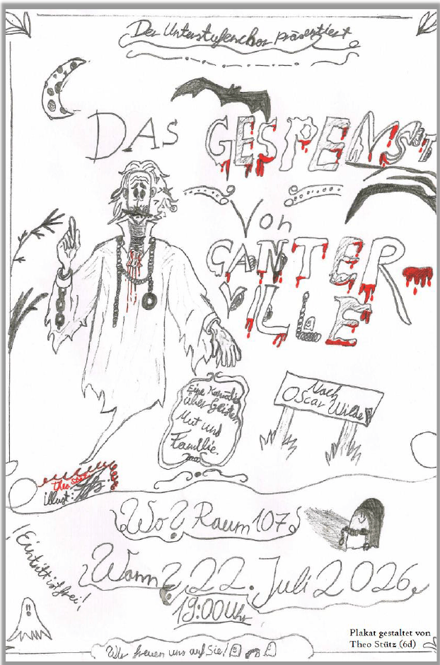 Einladung des Unterstufenchors zu "Das Gespenst von Canterville"